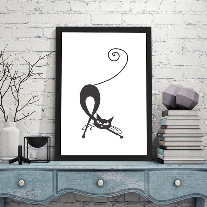 Dancing Cats - Canvas Wall Art Painting | Bowlift