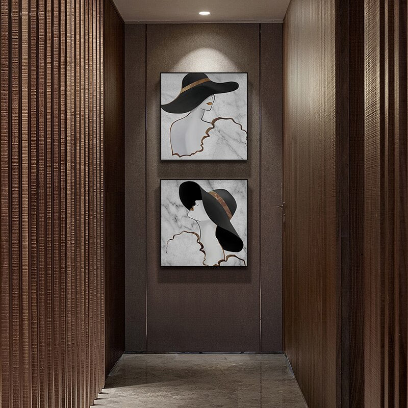 Fashionista - Canvas Wall Art Painting | Bowlift