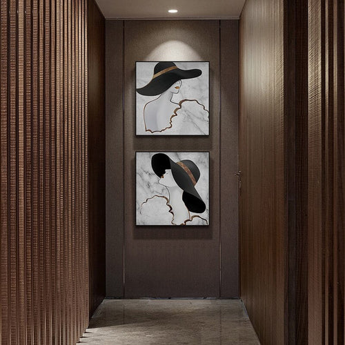 Fashionista - Canvas Wall Art Painting | Bowlift