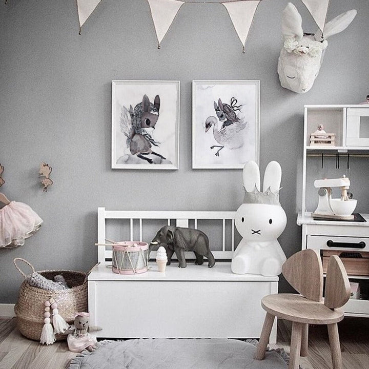 Watercolor Cartoon - Canvas Wall Art Painting | Bowlift