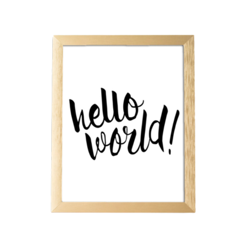 Hello World Nursery Quote - Canvas Wall Art Painting | Bowlift