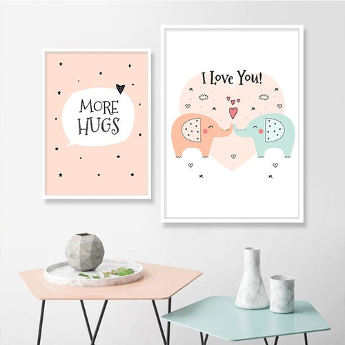 Sweet Cartoon - Canvas Wall Art Painting | Bowlift