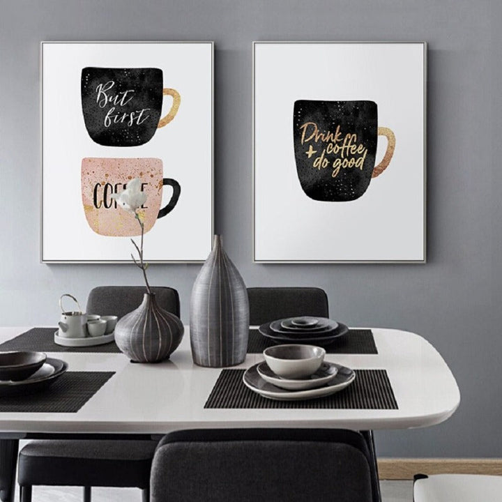 Drink Coffee Do Good - Canvas Wall Art Painting | Bowlift
