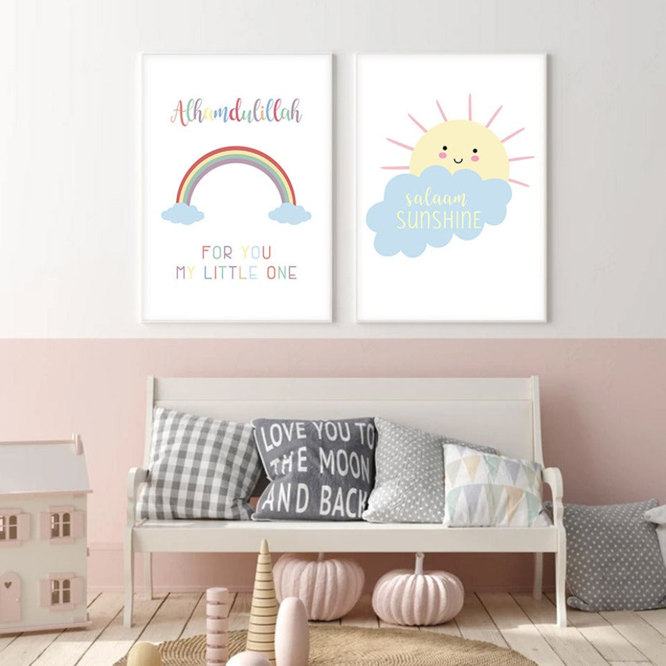 Salaam Sunshine - Canvas Wall Art Painting | Bowlift