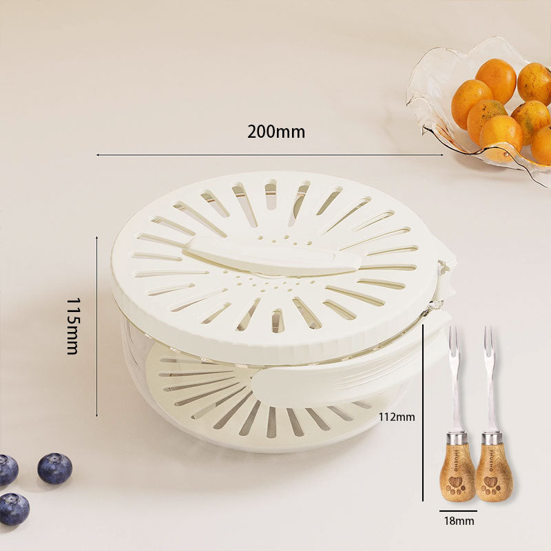 BowLift | Foldable Quick-Drain Basket with Rotating Lid