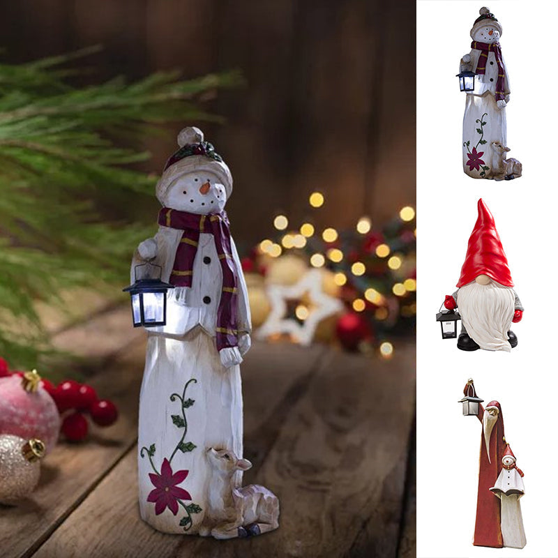 BowLift | Forest Snowman with Solar Lantern