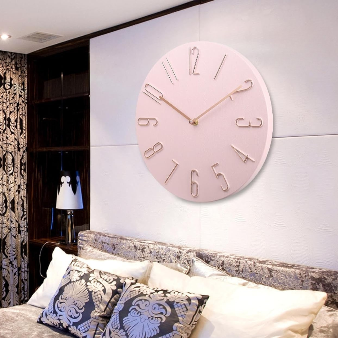 BowLift | Wall clock with colorful motif and elegant finish