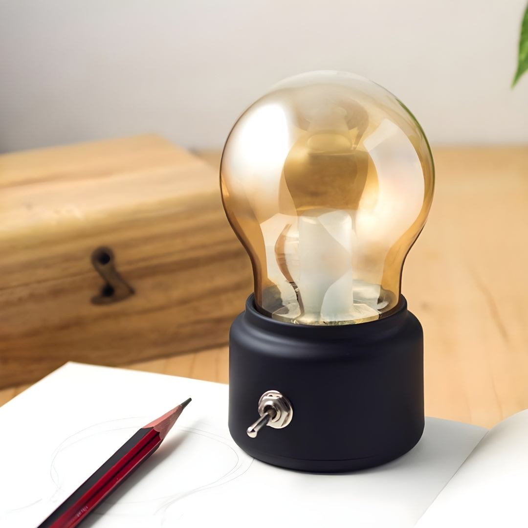 Portable Retro Table Lamp - LumiRetro | Bowlift