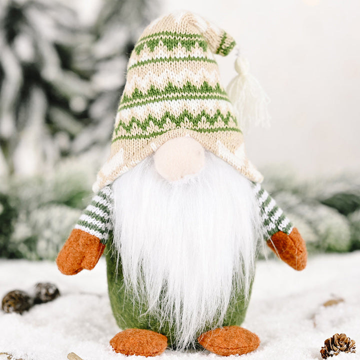 BowLift | Christmas Green Faceless Old Man Elf Figurine