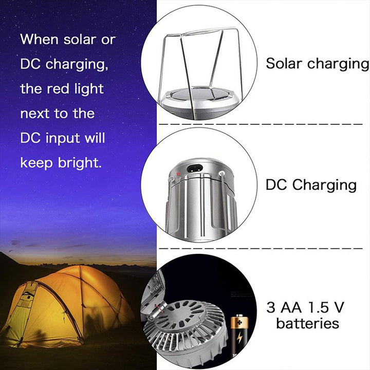 Outdoor LED Camping Light with Fan | Bowlift
