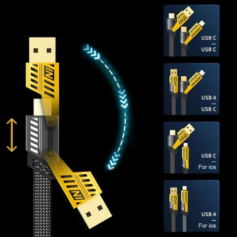 BowLift | 4 in 1 PD 65W Fast Charging Cable