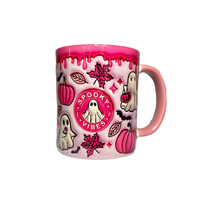 BowLift | Pumpkin Coffee Mug with Ghost