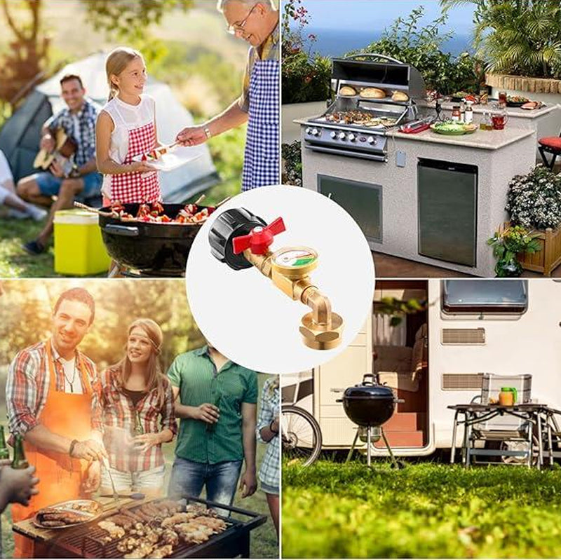 BowLift | Highly Rated Propane Refill Elbow Adapter with Tank Indicator