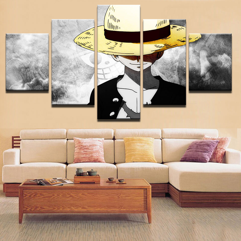 Boy In The Yellow Hat 5 Piece - Canvas Wall Art Painting | Bowlift