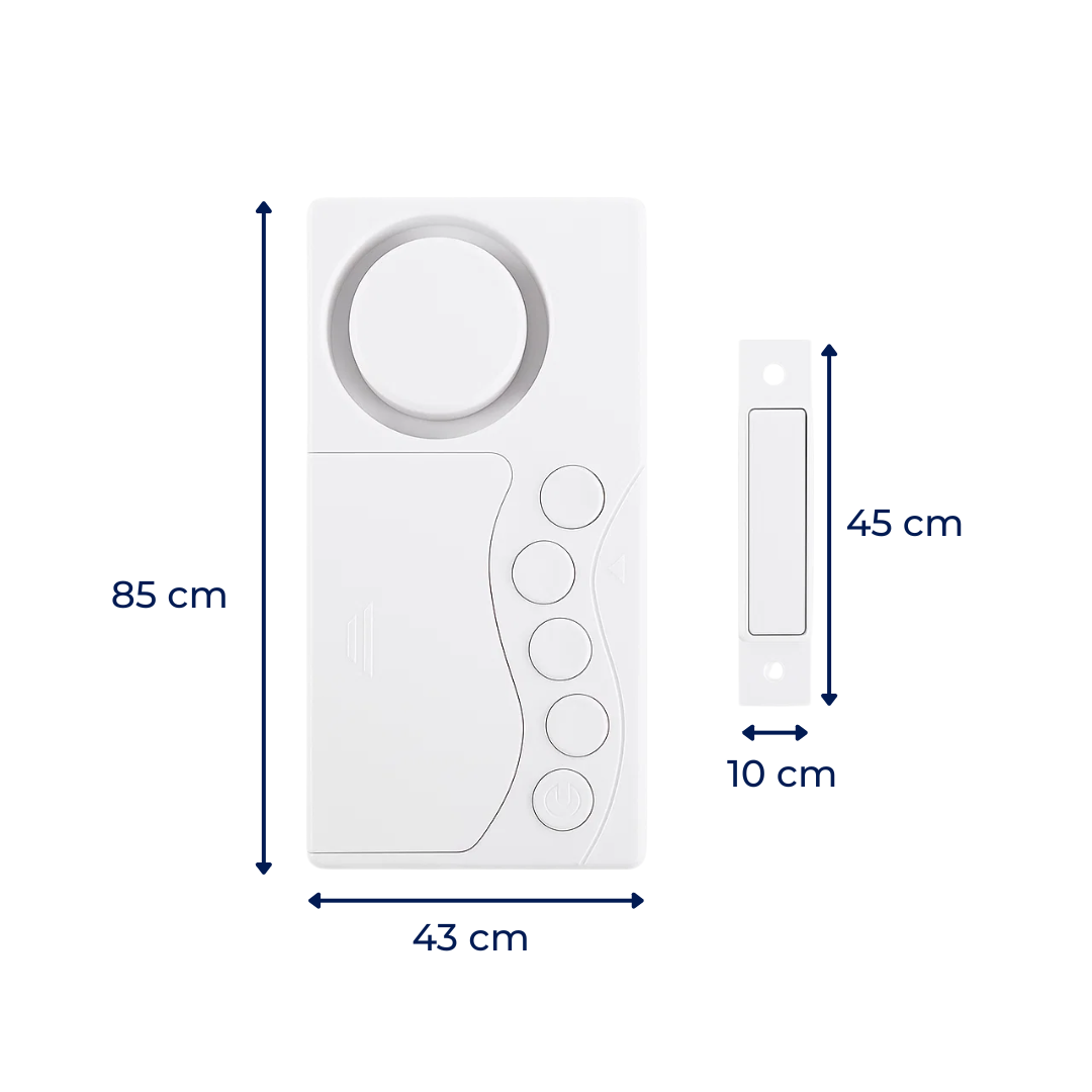 Instant Alert Modes – 108dB Loud Slim Design – Easy Install – Protect Kids & Home Security Bowlift
