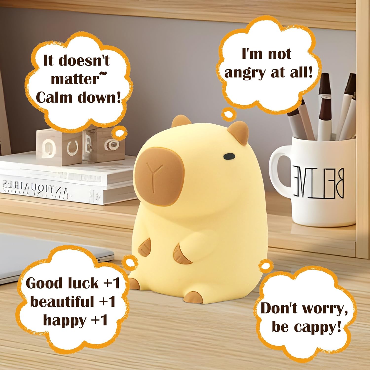 BowLift | Cute CapySnuggle Night Light - Warm Light in Capybara Design