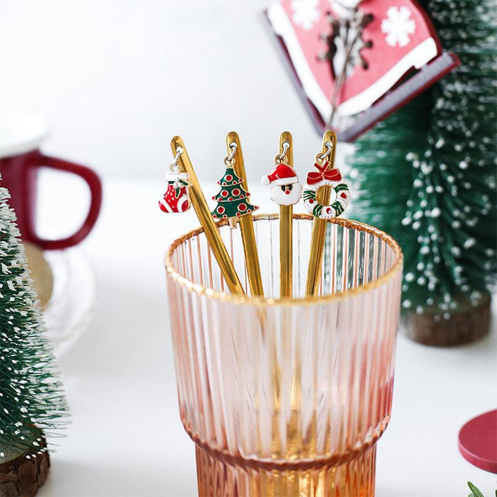 BowLift | Christmas Decorations for Home - Christmas Metal Spoon Gift Set