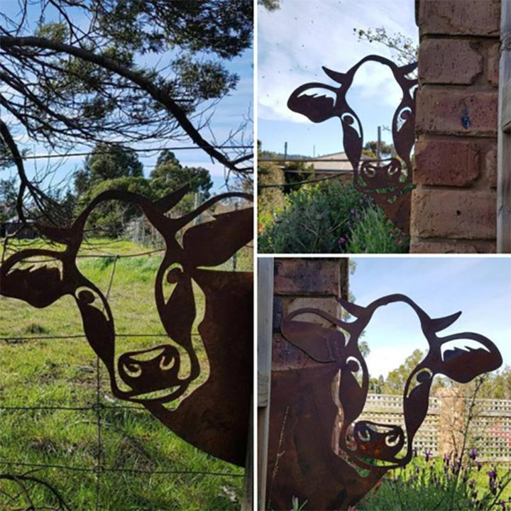 BowLift | Outdoor Garden Farm Spying Goat Metal Artwork Indoor Decoration