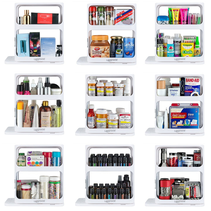 BowLift | LAKESIDE™ Rotating Spice Rack Organizer