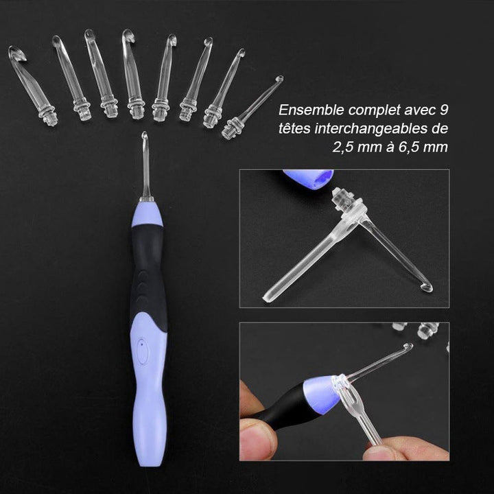 9-in-1 LED illuminated crochet system | Bowlift