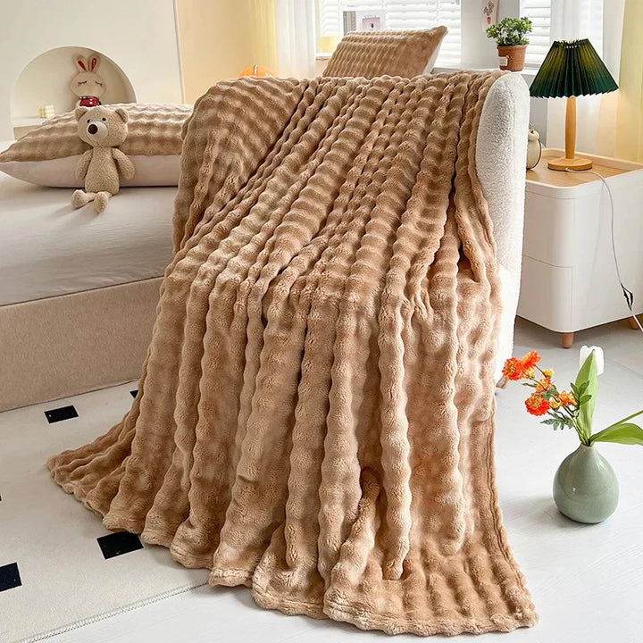 BowLift | Luxury Bubble Texture Fleece Blanket - BubbleNest