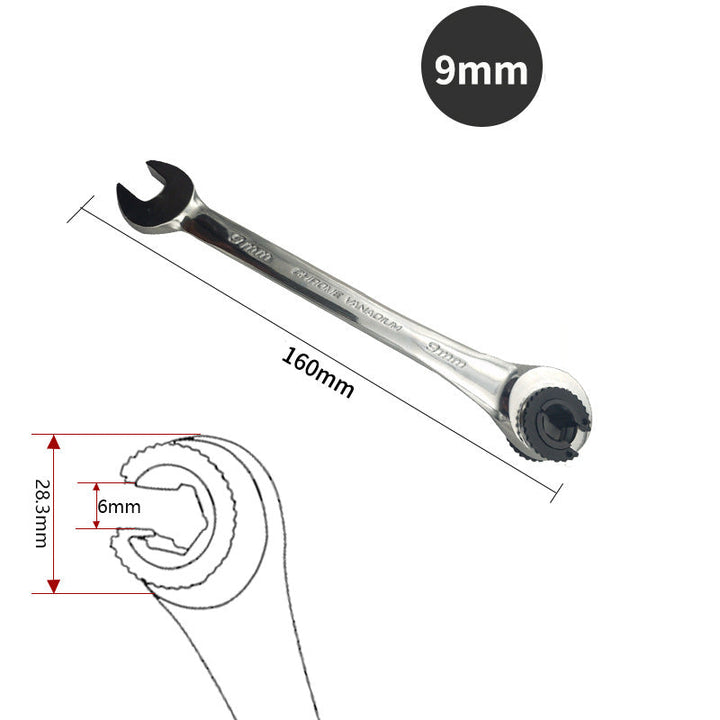Ratcheting wrench | Bowlift