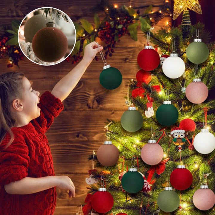 BowLift | Velvet Christmas Ornaments. 12 pcs