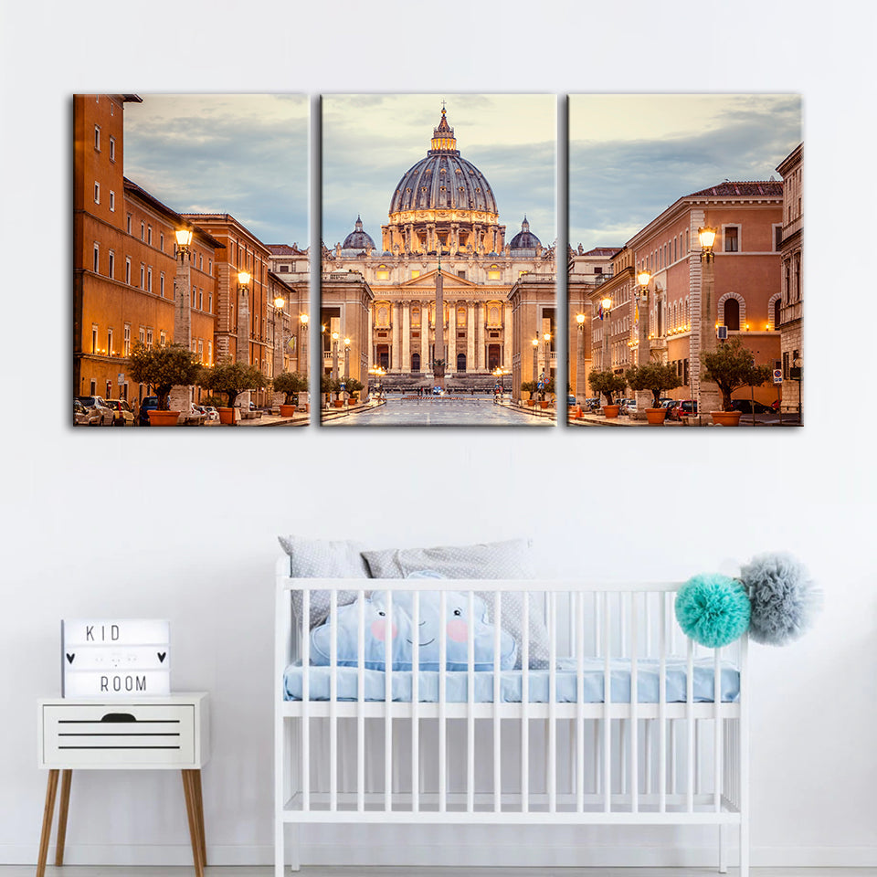 Fresh Palace 3 Piece - Canvas Wall Art Painting | Bowlift