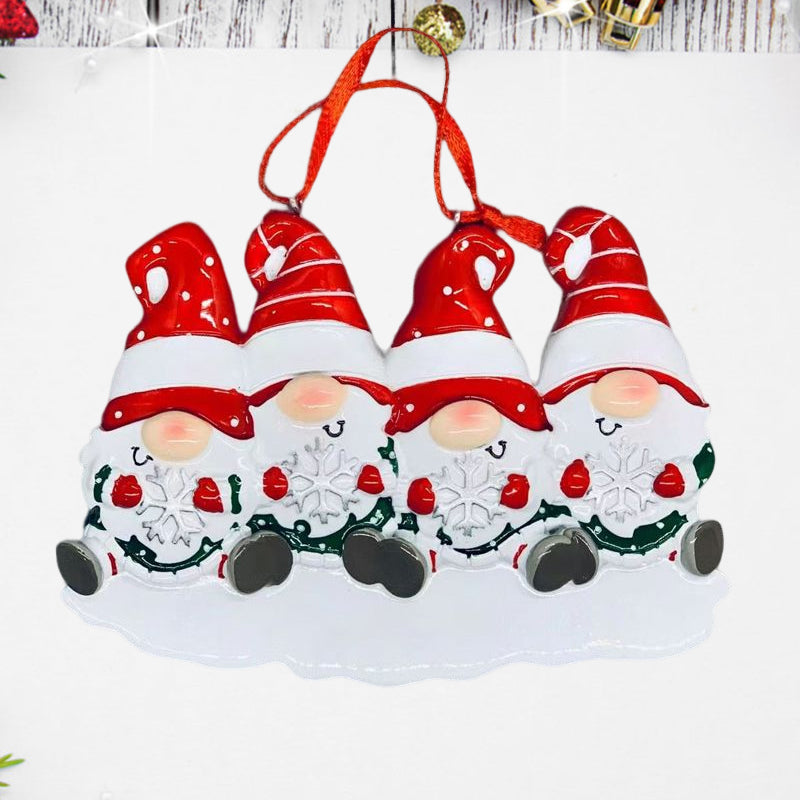 BowLift | 4 Names-Custom Family Christmas Xmas Tree Decoration Ornament with Name-Dwarfs Family