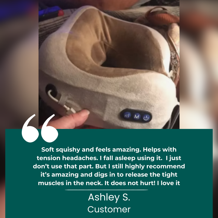 BowLift | Portable Neck Massager Pillow | Ergonomic Design