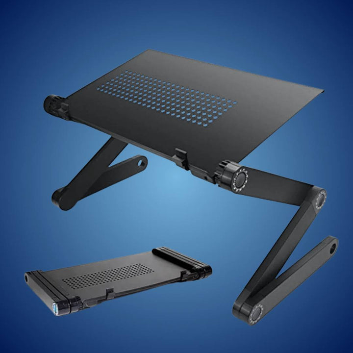ErgoElevate Adjustable Laptop Stand | for Bed - Couch - Desk - Cooling Function for Comfort and Productivity Bowlift