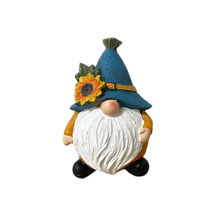 BowLift | Autumn gnome figurine with pumpkin — charming resin decoration for home and garden