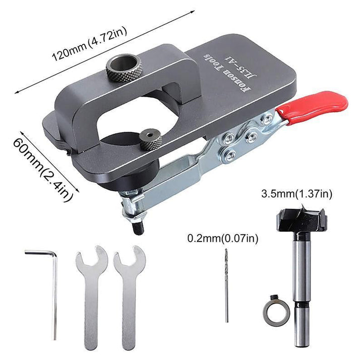 Hidden hinge template 35 mm for woodworking | Bowlift