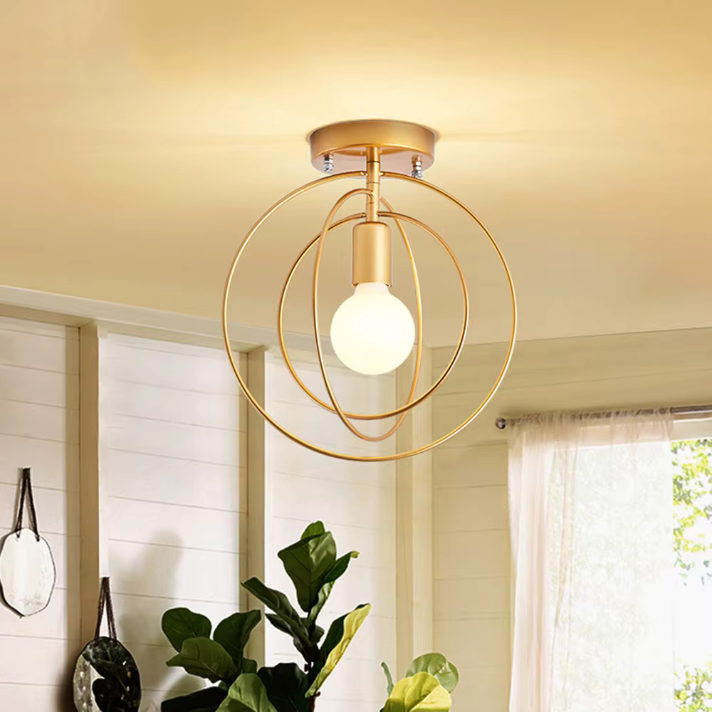 BowLift | Modern Ring-shaped Ceiling Lamp Gold