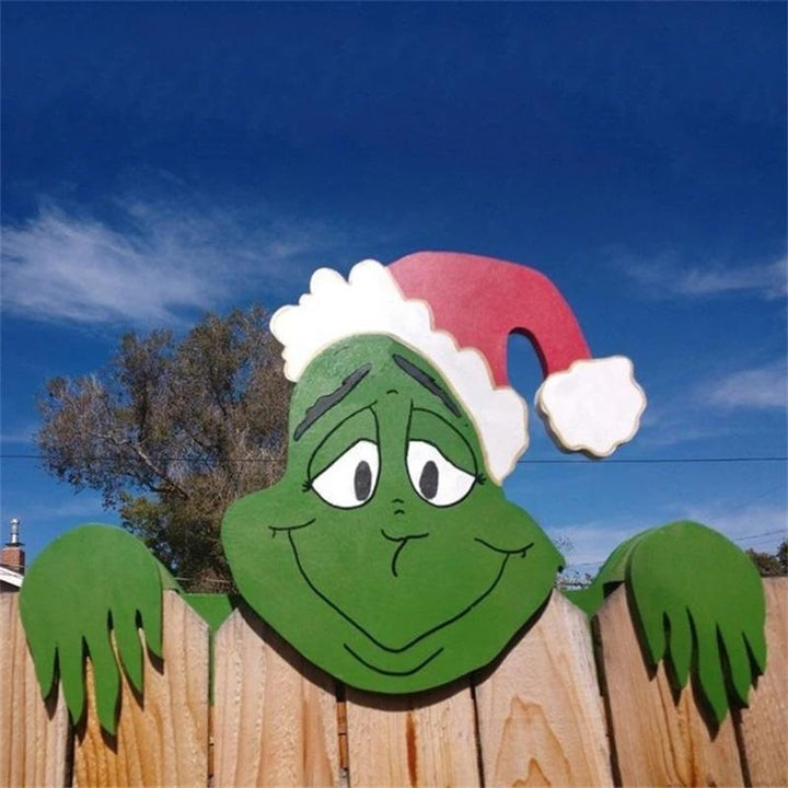 Christmas Themed Fence Decoration | Bowlift