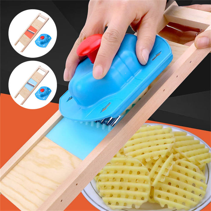 BowLift | Wooden Handle Potato Chips Slicer