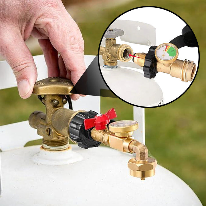 BowLift | Highly Rated Propane Refill Elbow Adapter with Tank Indicator