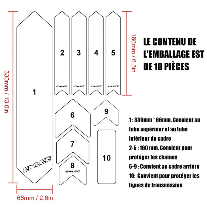 Protective sticker for the bicycle | Bowlift