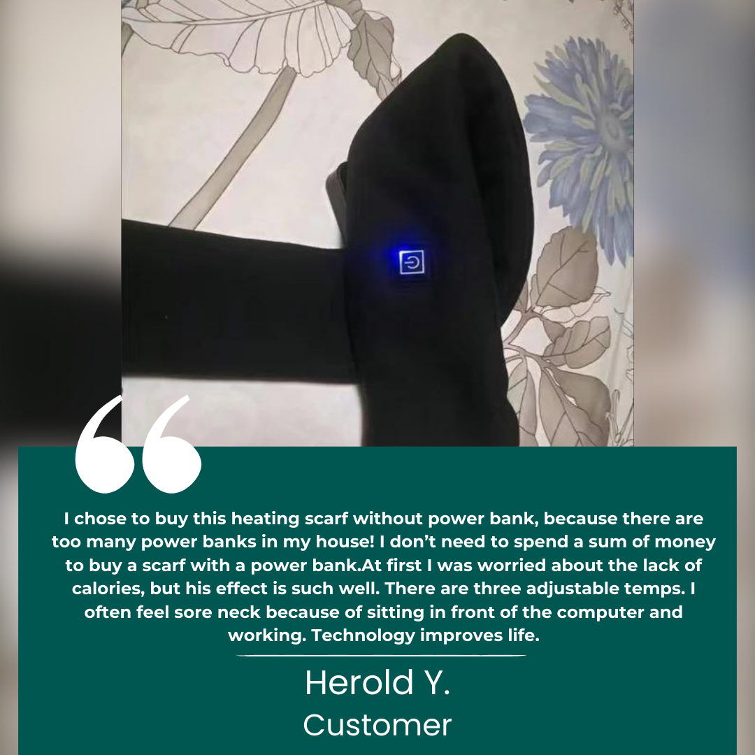 BowLift | WarmFlex™ Heated Wrap for Neck | Heated Scarf for UK Winters