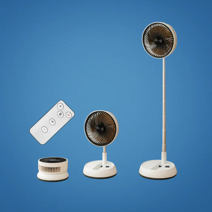 Quiet Portable Cooling – Lightweight Foldable Design – Remote-Control Home & Outdoor Use Bowlift