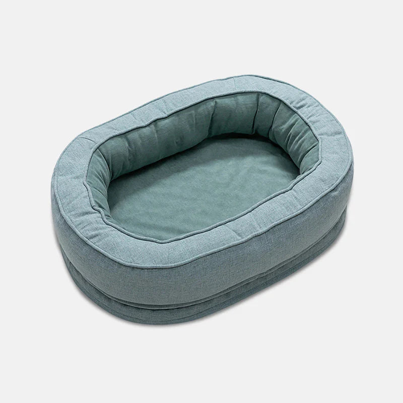 Luxe Orthopedic Dog Bed – SleepNest Comfort Bowlift