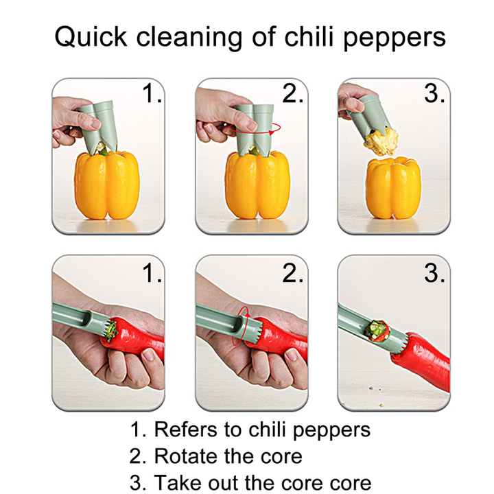 BowLift | 2-In-1 Fruit Pepper Corer