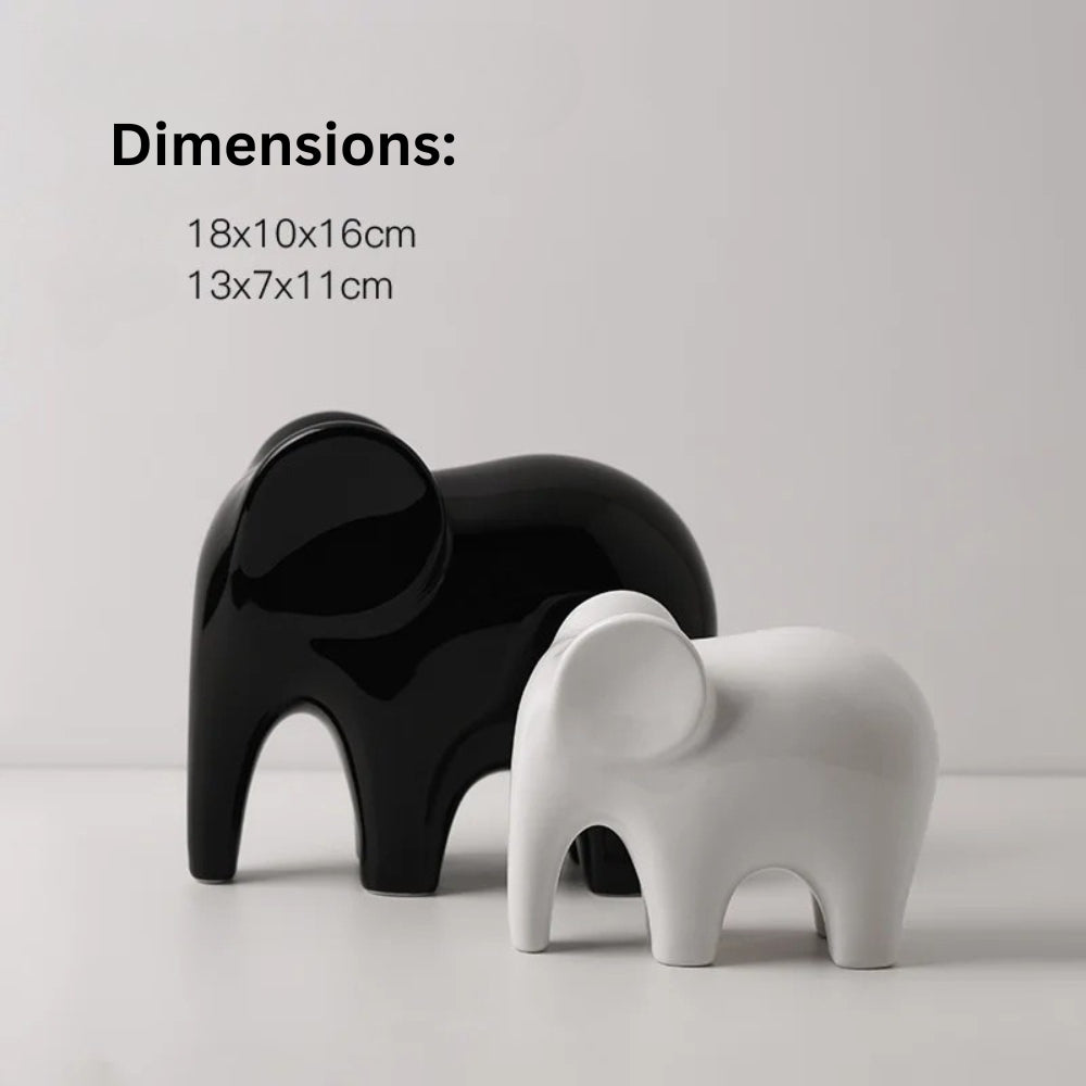 BowLift | Glossy Modern Elephant Figurine
