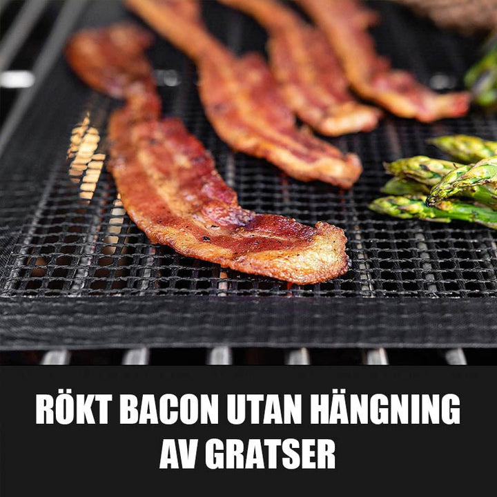 BowLift | Grillfine BBQ Grill net / Grill mat | Non-stick & Reusable | Heat resistant up to 370 °C | For meat, fish & vegetables