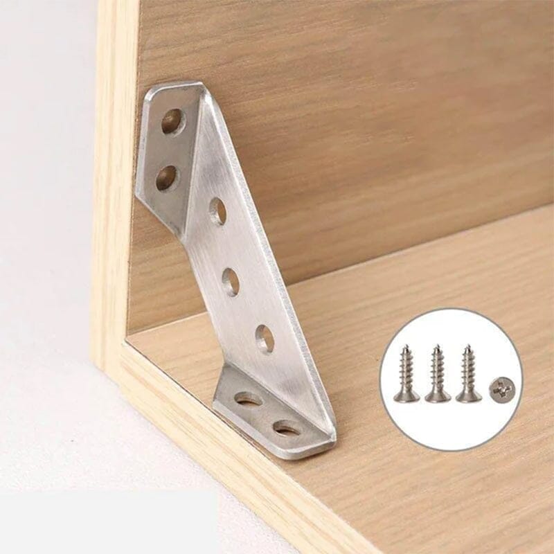 BowLift | Universal Stainless Steel Furniture Corner Connectors (10 pieces)