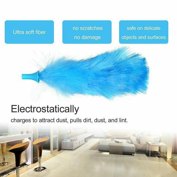 360° Rotatable Electric Spin Duster Motorized Dust Wand with 2 Brushes | Bowlift