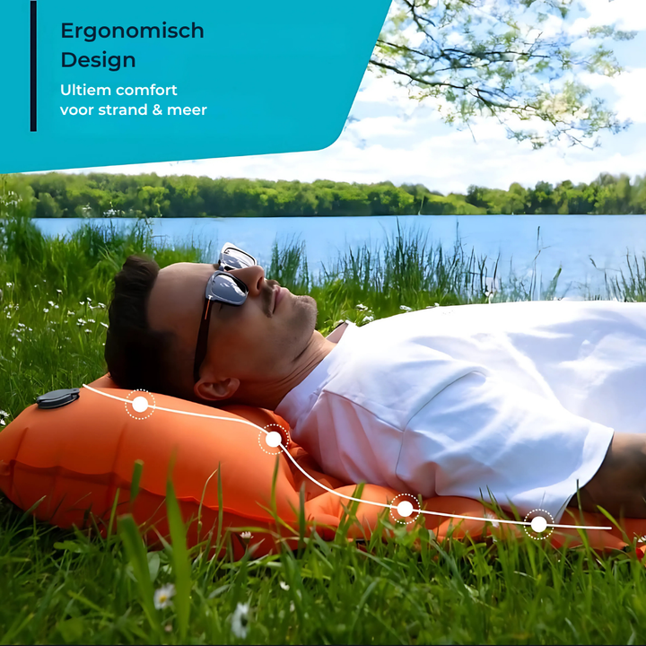 BowLift | AirLite Self-Inflating Sleeping Mat – Lightweight, Compact & 10 cm Thick Comfort