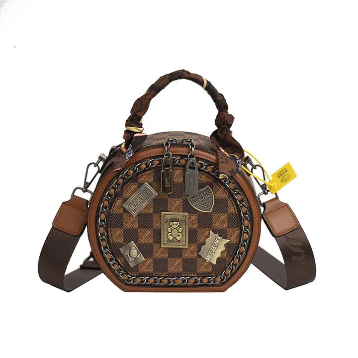 Fashionable Retro Bear Badge Shoulder Bag | Bowlift