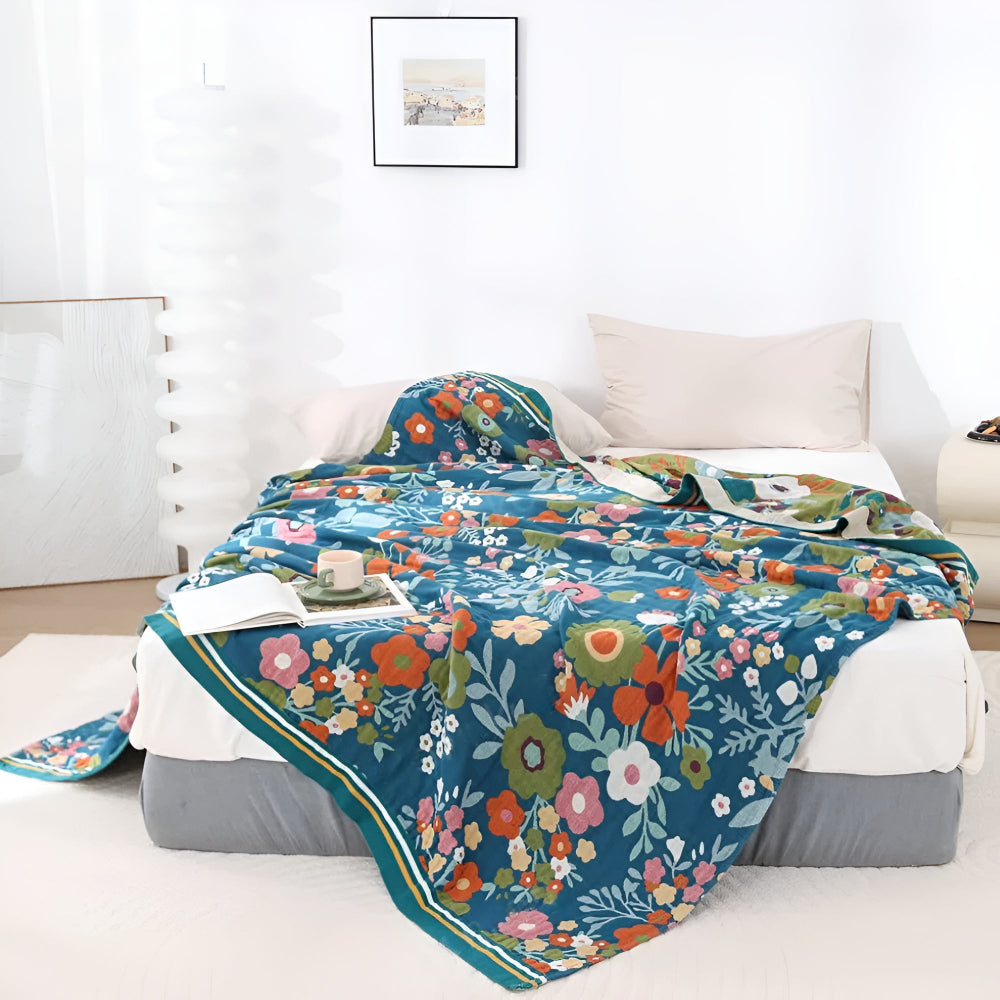 BowLift | Wildflower Botanical Bliss Cotton Blanket