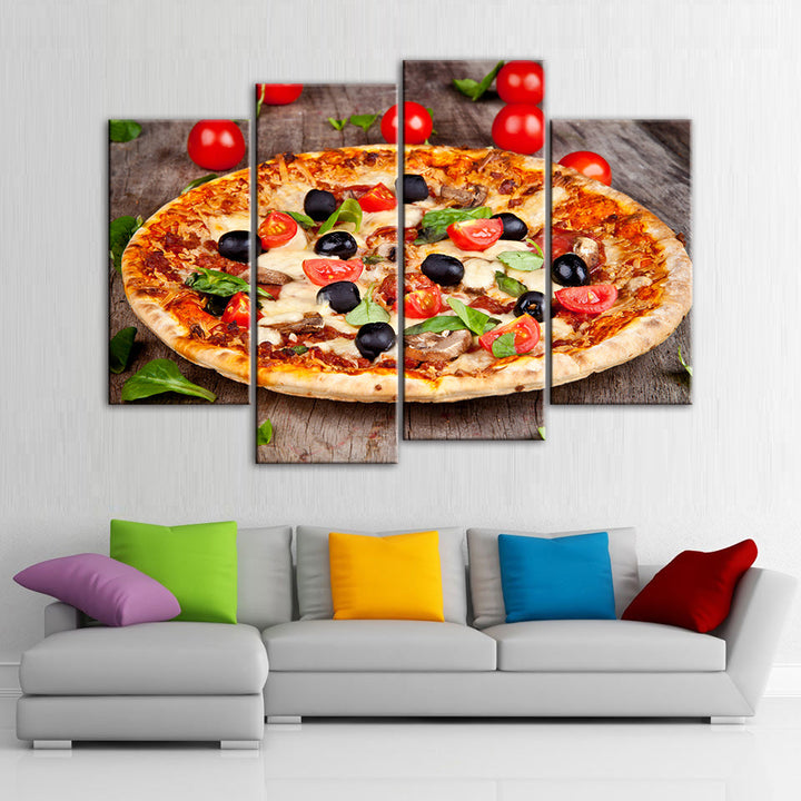 Gourmet Pizza - Canvas Wall Art Painting | Bowlift